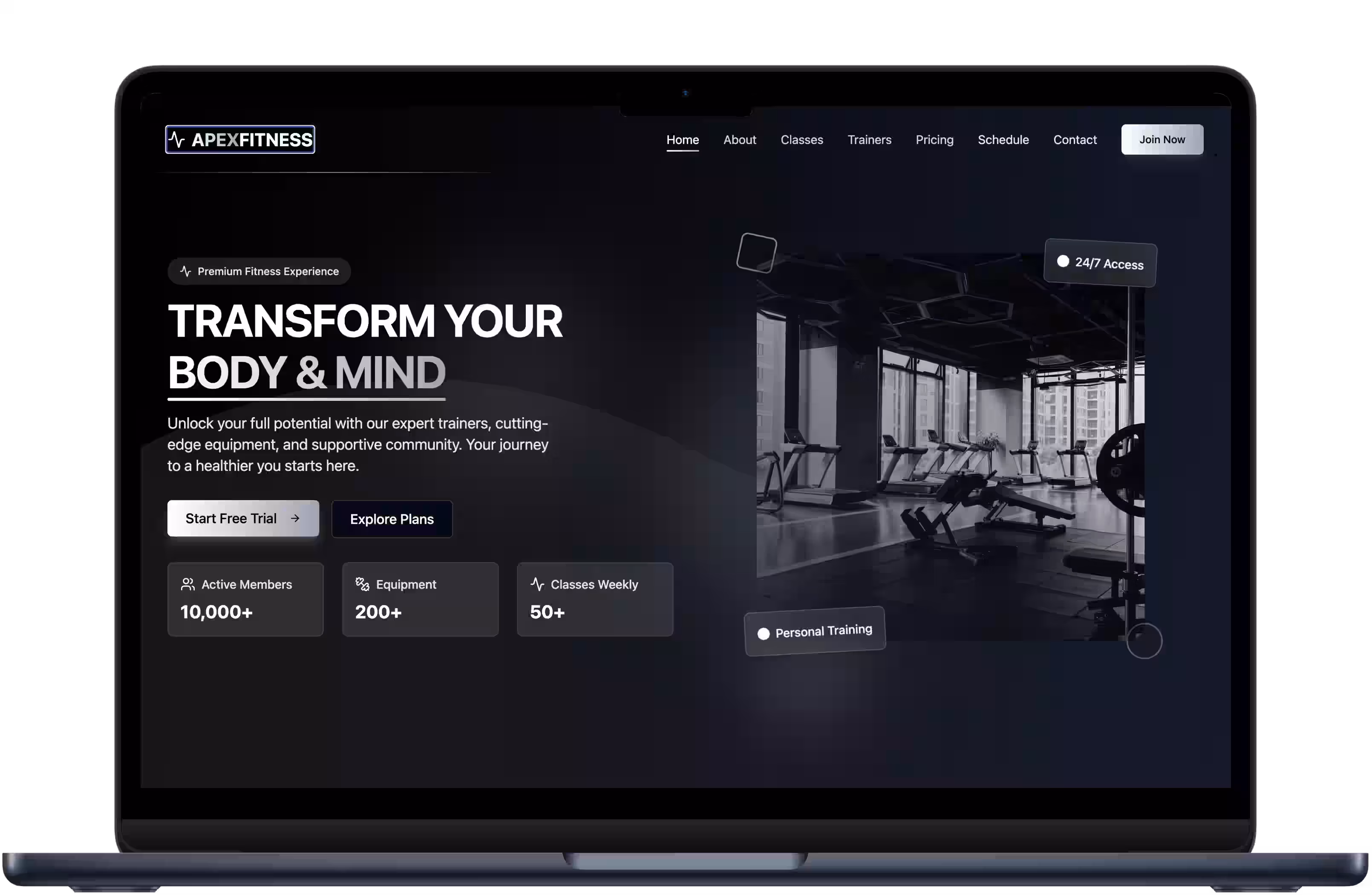 Apex Fitness - Complete Gym Management System