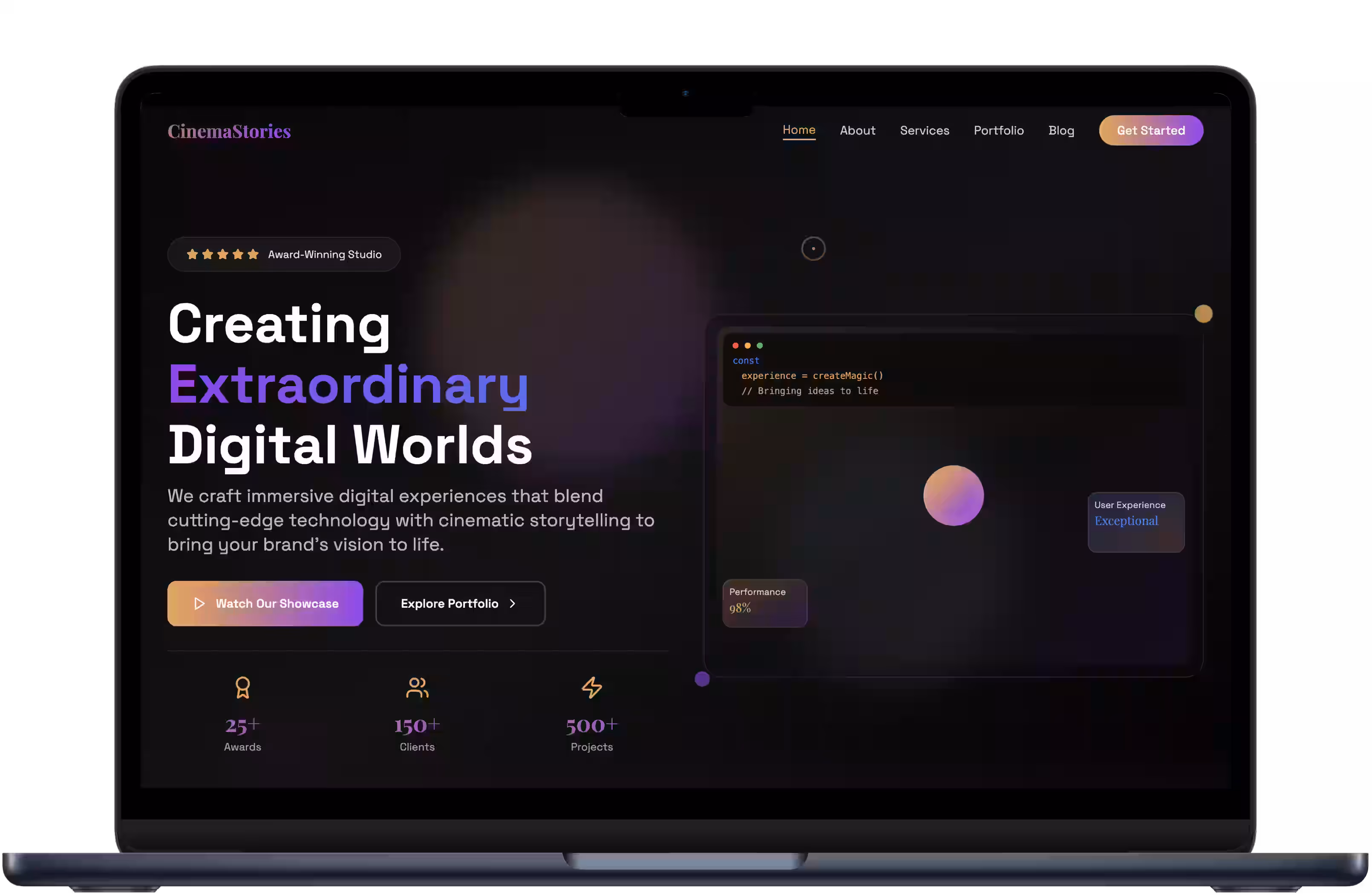 Cinema Stories - Cinematic Storytelling Platform