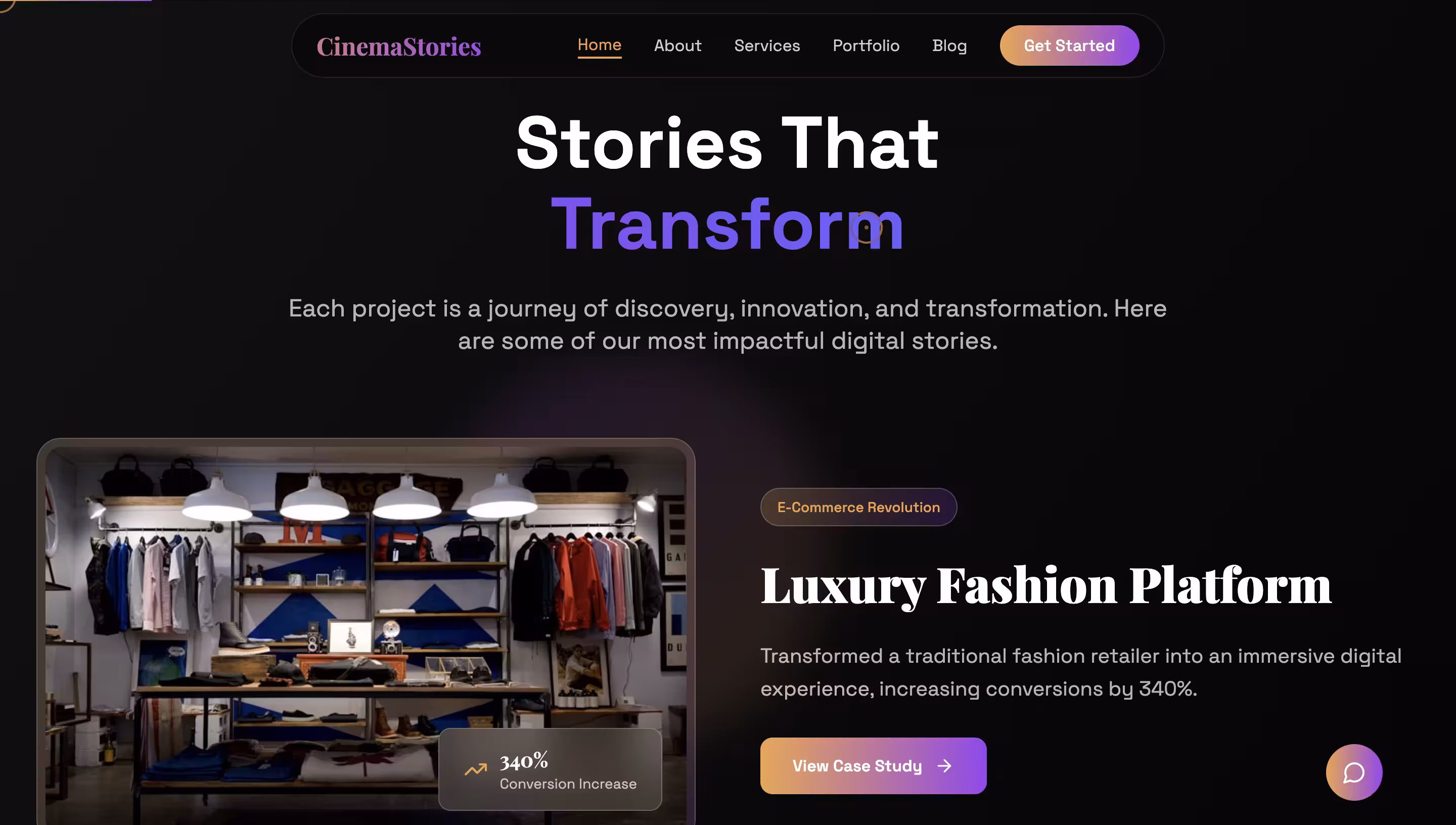 Cinema Stories - Cinematic Storytelling Platform screenshot