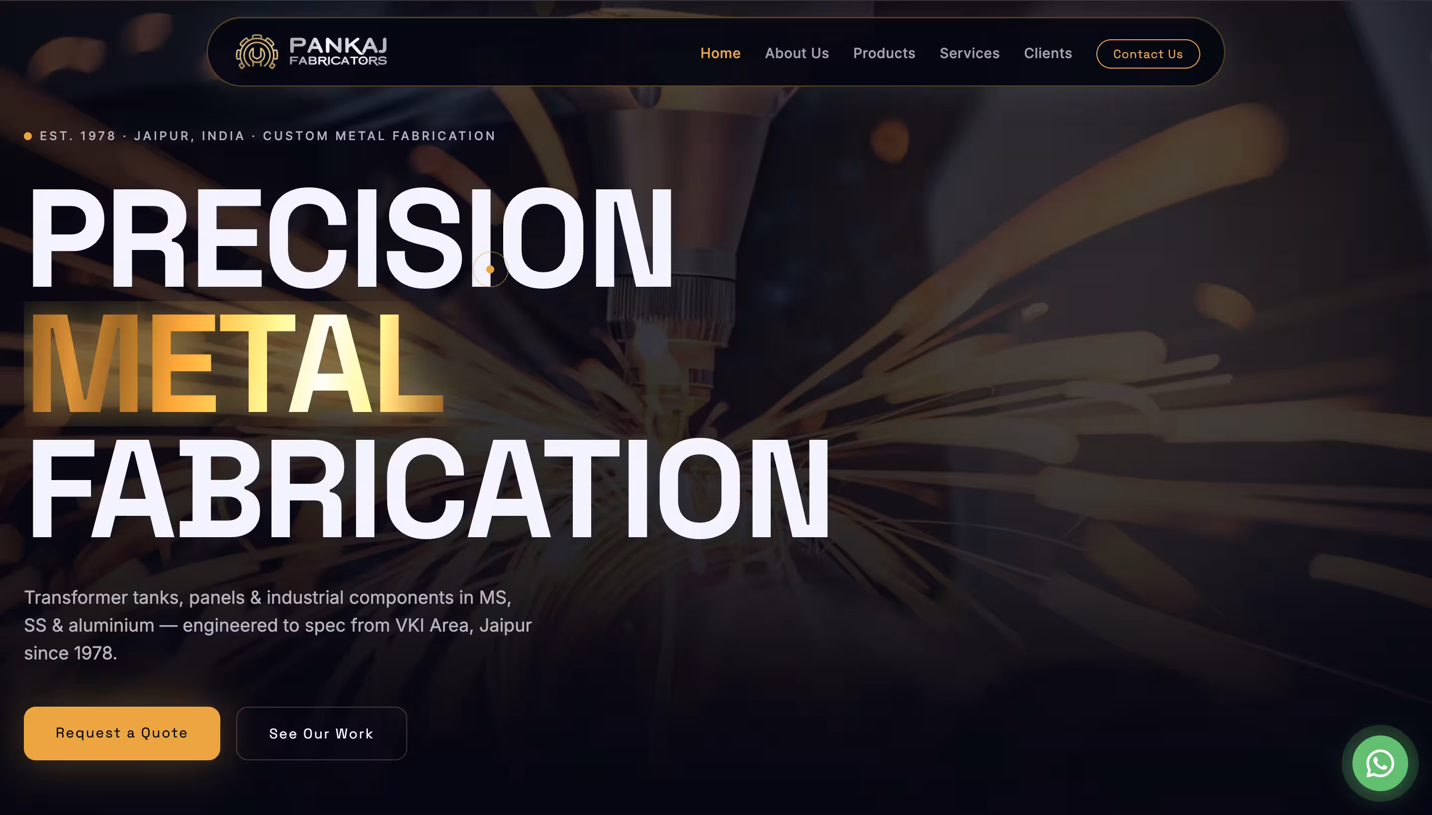 Pankaj Fabricators — Custom Metal Fabrication live preview