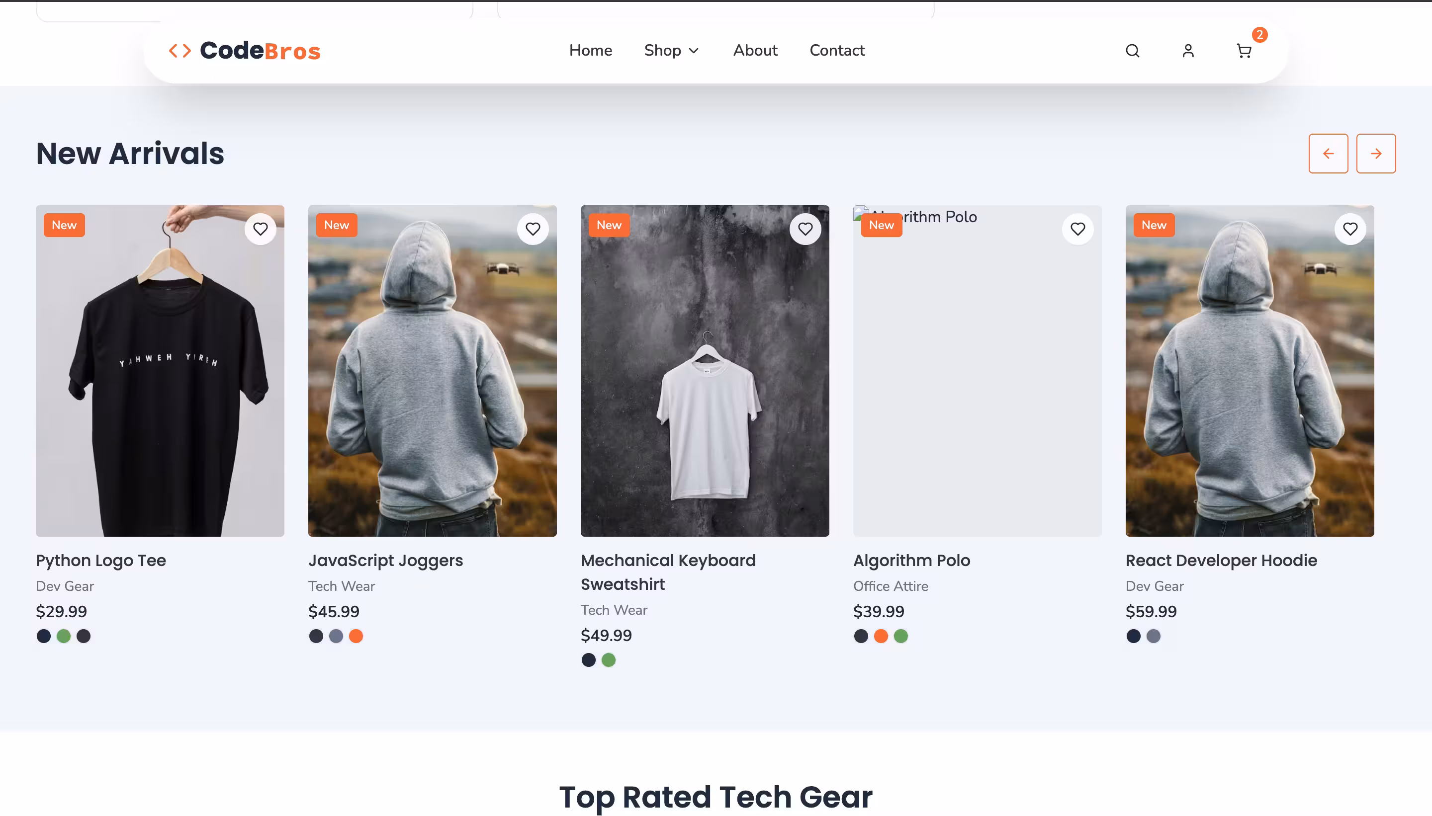 Code Bros Tech Store screenshot