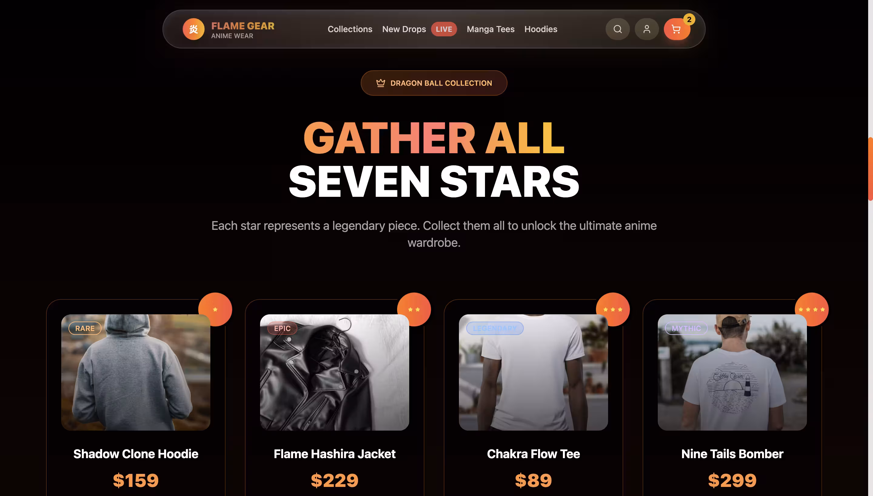 Flame Gear Gaming Store screenshot
