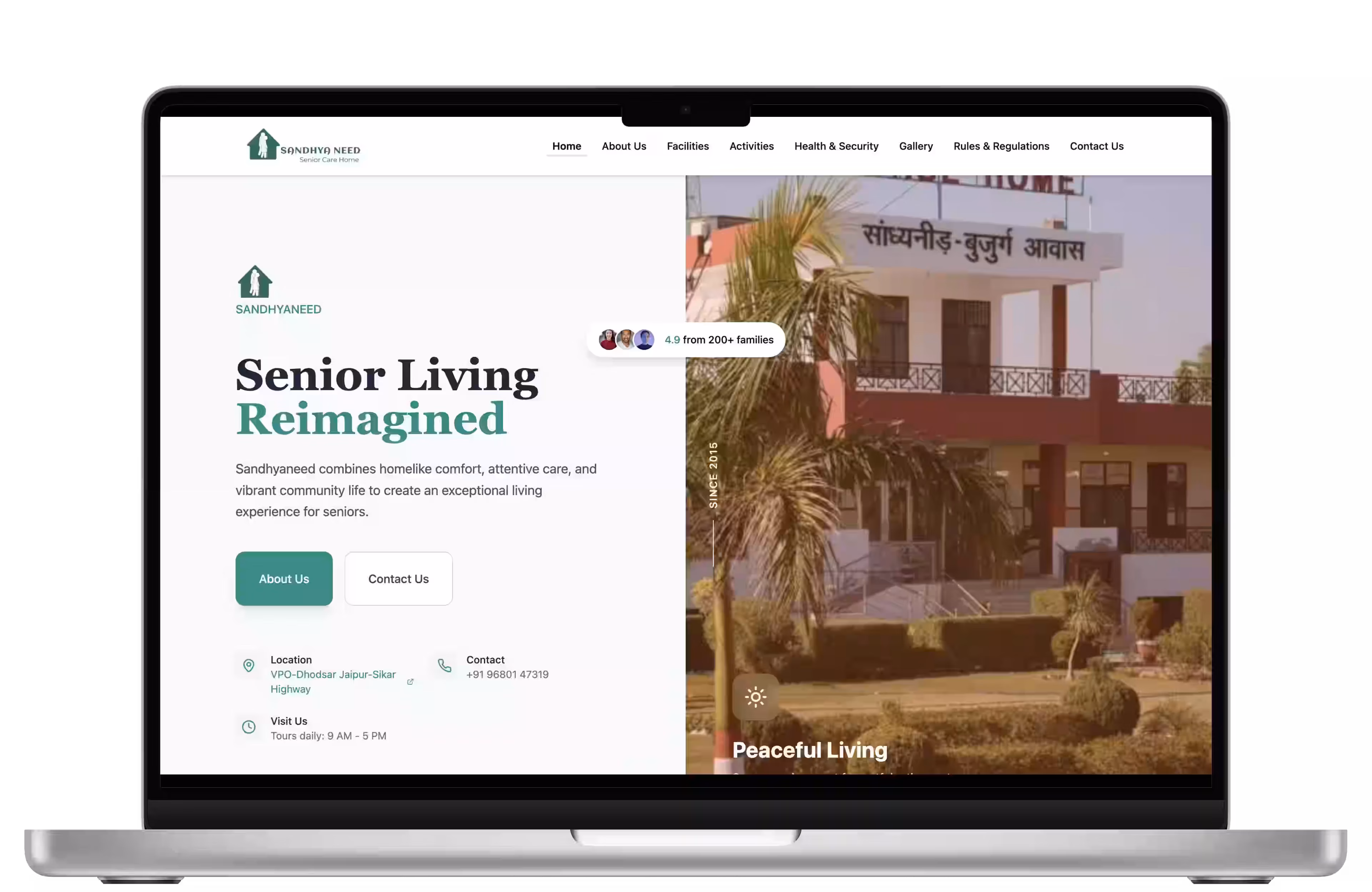 Sandhyaneed Senior Living Platform