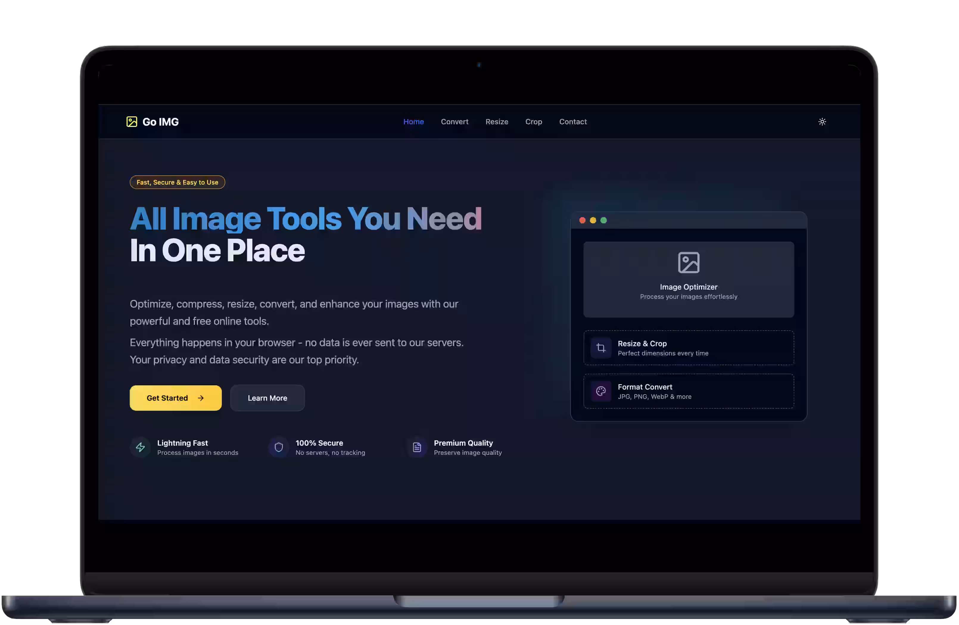 GoIMG — Free Image Tools Suite