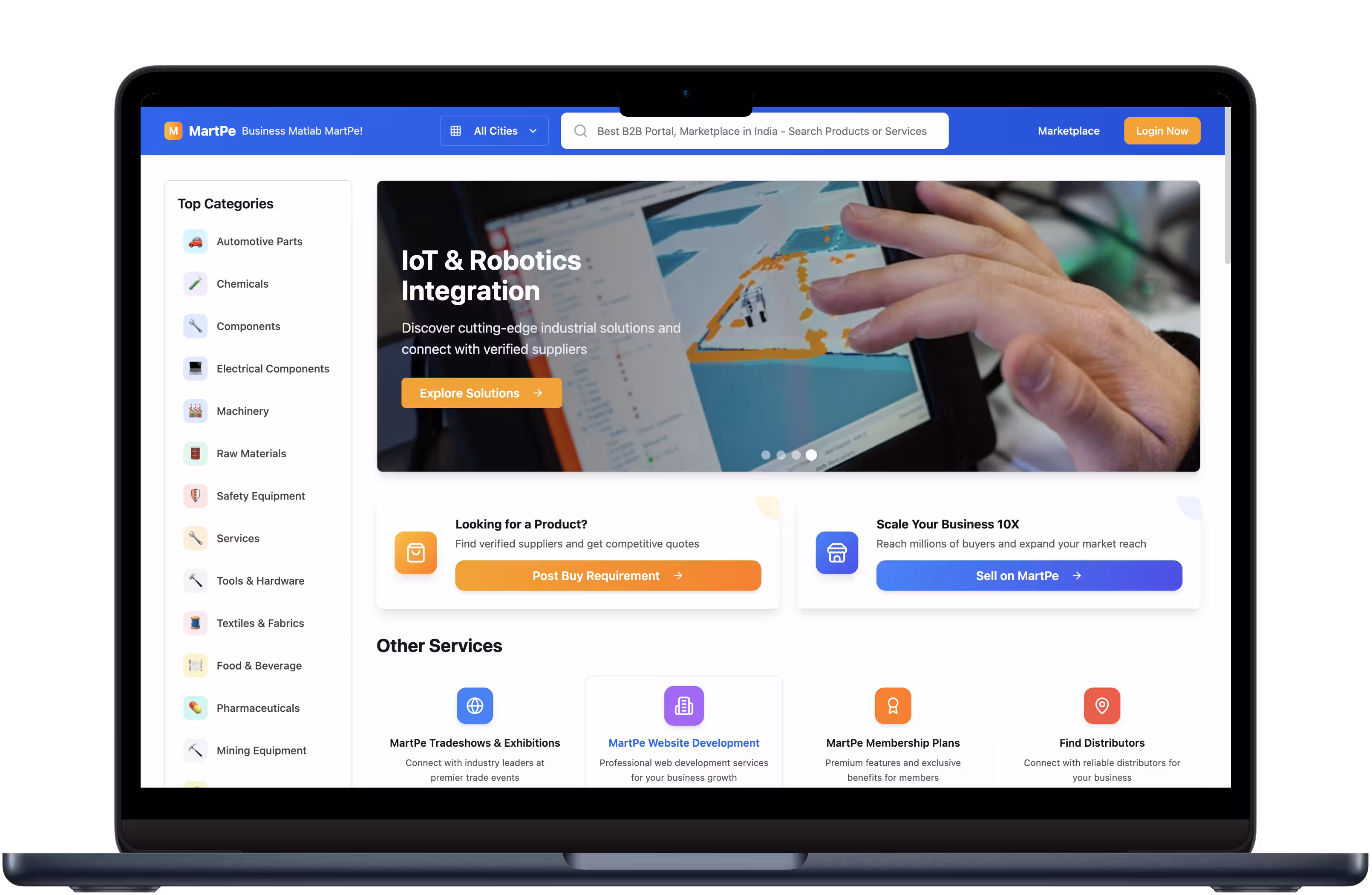 MartPe — Industrial B2B Marketplace — software project by Flux8Labs