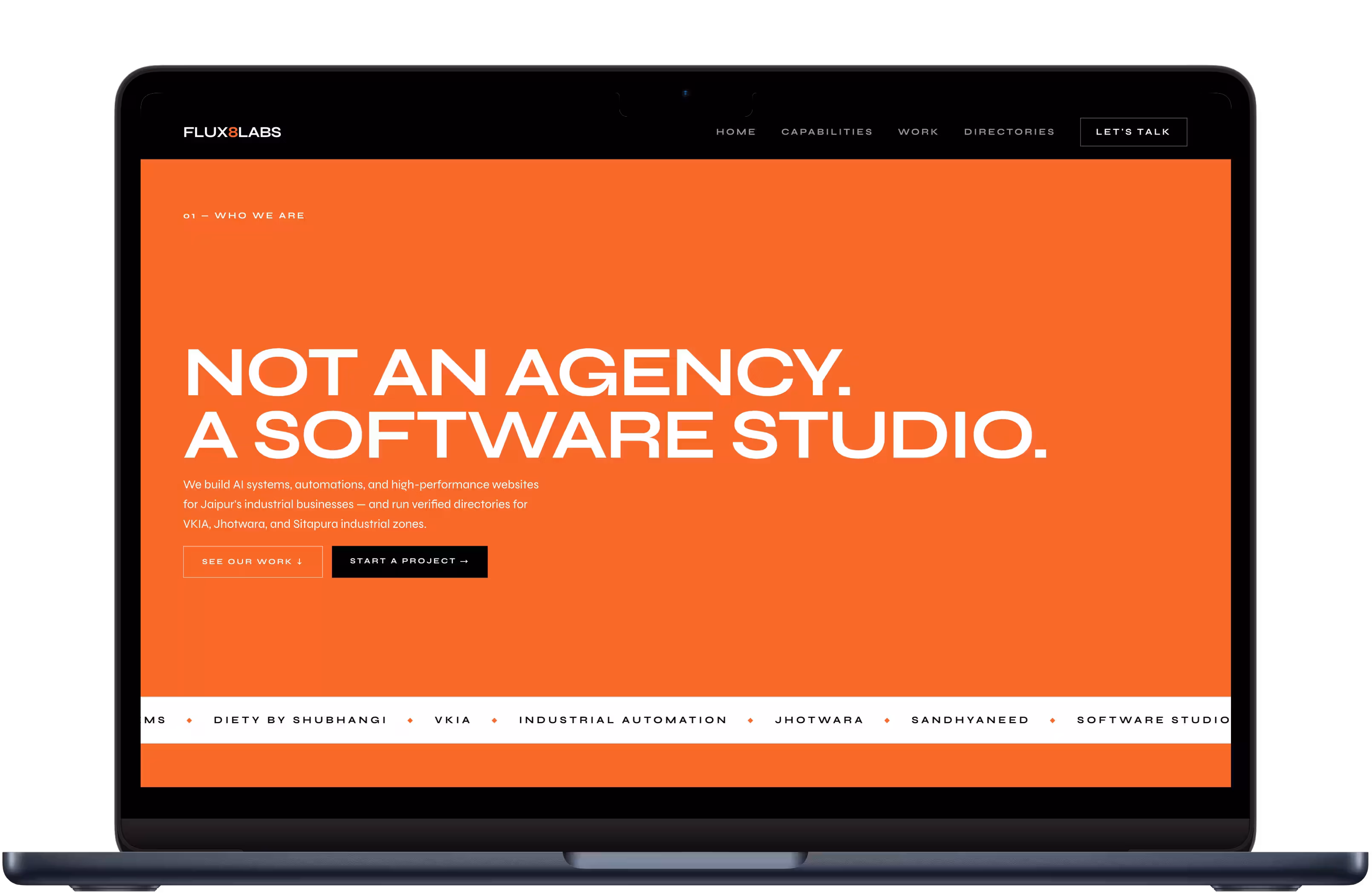 VKIA Jaipur — Industrial Business Directory — Portfolios project screenshot by Flux8Labs