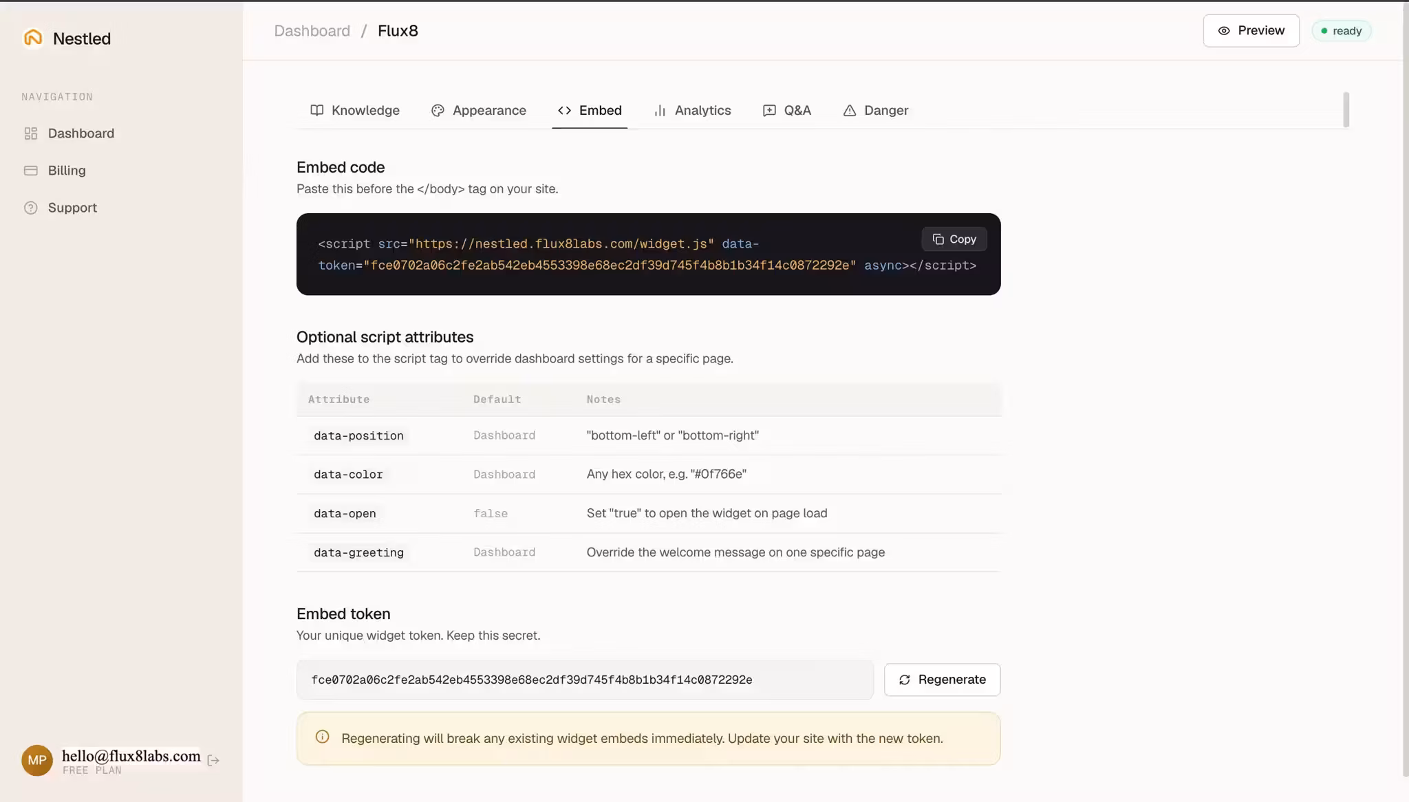 Minyut — AI Knowledge Chatbot — saas website screenshot built by Flux8Labs