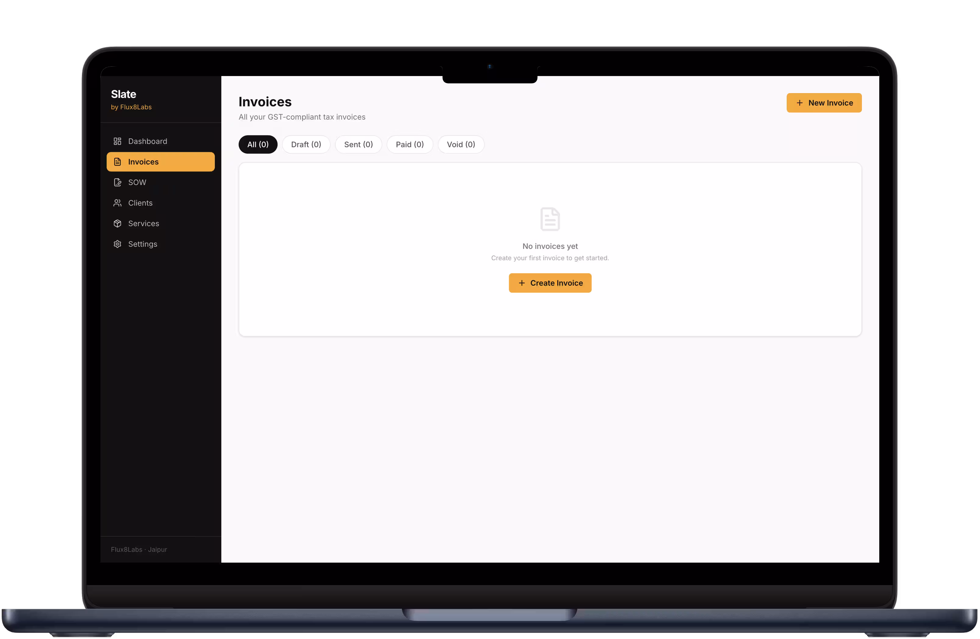 Slate — Browser-First Invoicing & SoW — Tools & Utilities project screenshot by Flux8Labs